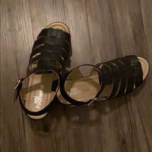 Shoes - Black caged platform sandals Shoes - Black caged platform sandals